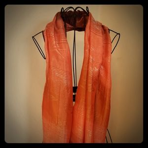 Gorgeous orange/butterfly wrap/shawl